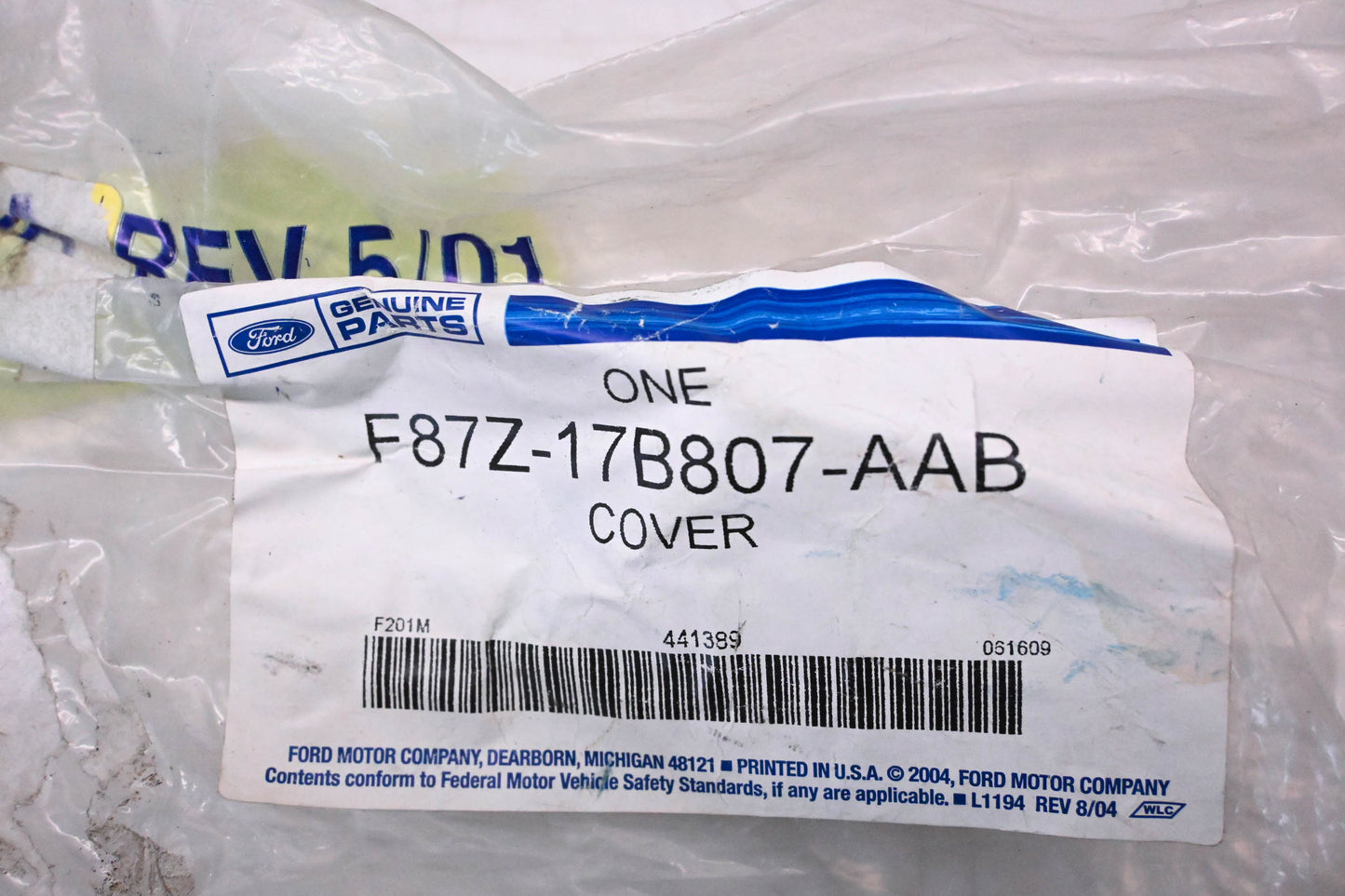 New OEM Ford F87Z-17B807-AAB Cover/ Pad NOS