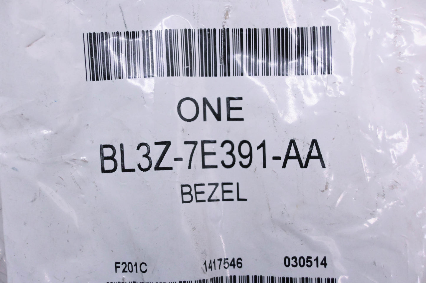 New OEM Ford BL3Z-7E391-AA Rear Seat Arm Rest Bezel NOS
