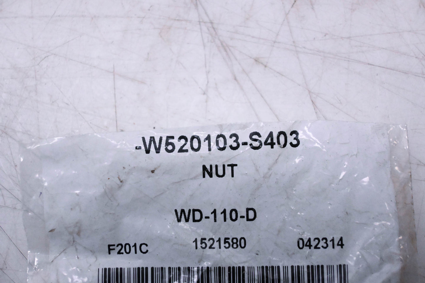 New OEM Ford W520103-S403 Front Muffler Nut NOS