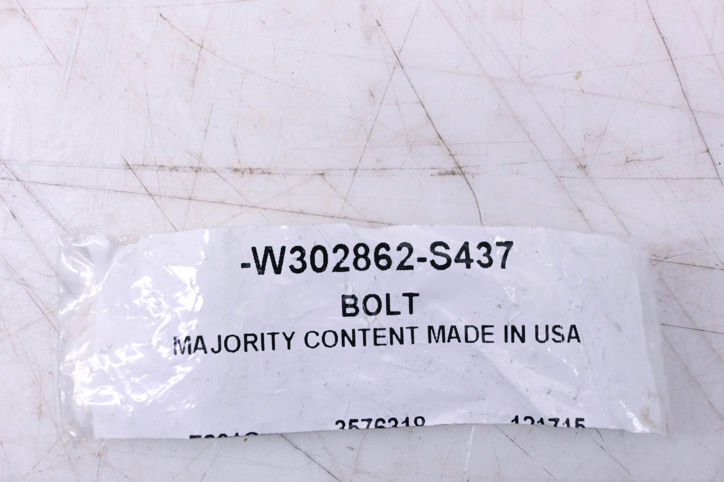 New OEM Ford W302862-S437 Bolt NOS