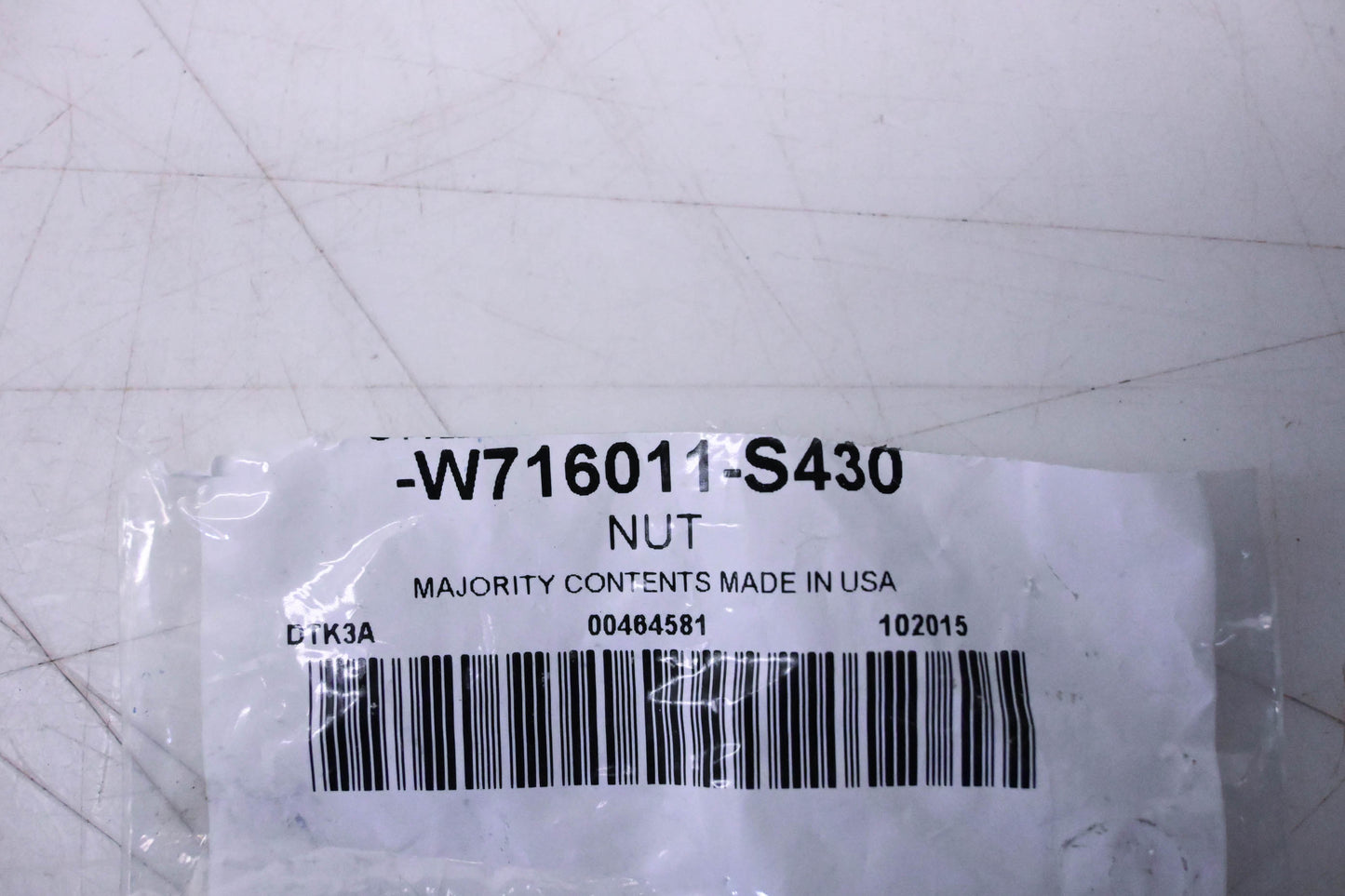 New OEM Ford W716011-S430 Nut NOS