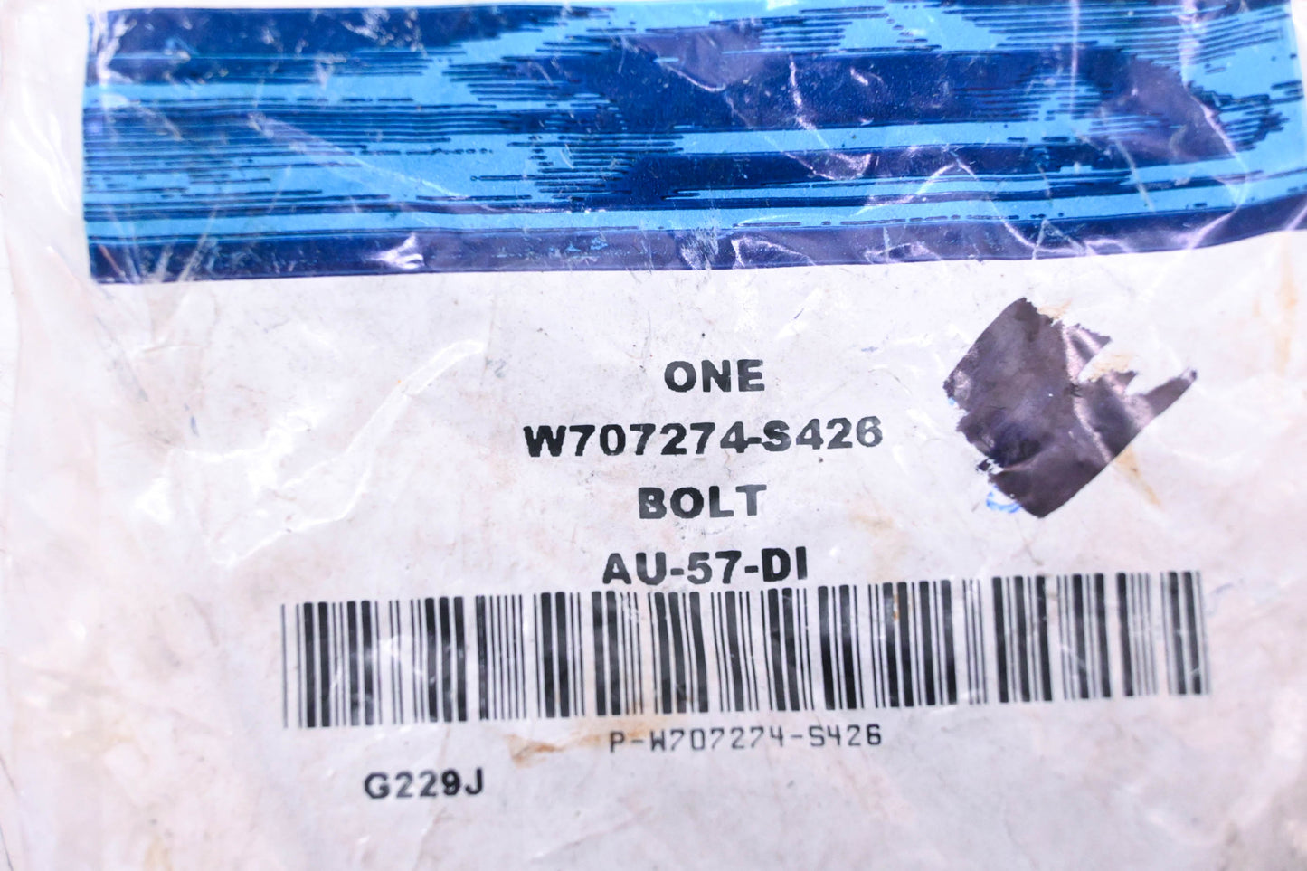 New OEM Ford W707274-S426 Bolt NOS