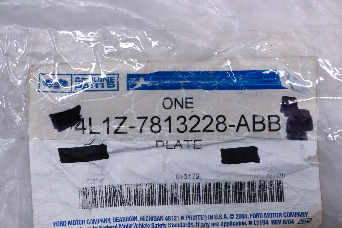 New OEM Ford 4L1Z-7813228-ABB Door Scuff Plate NOS
