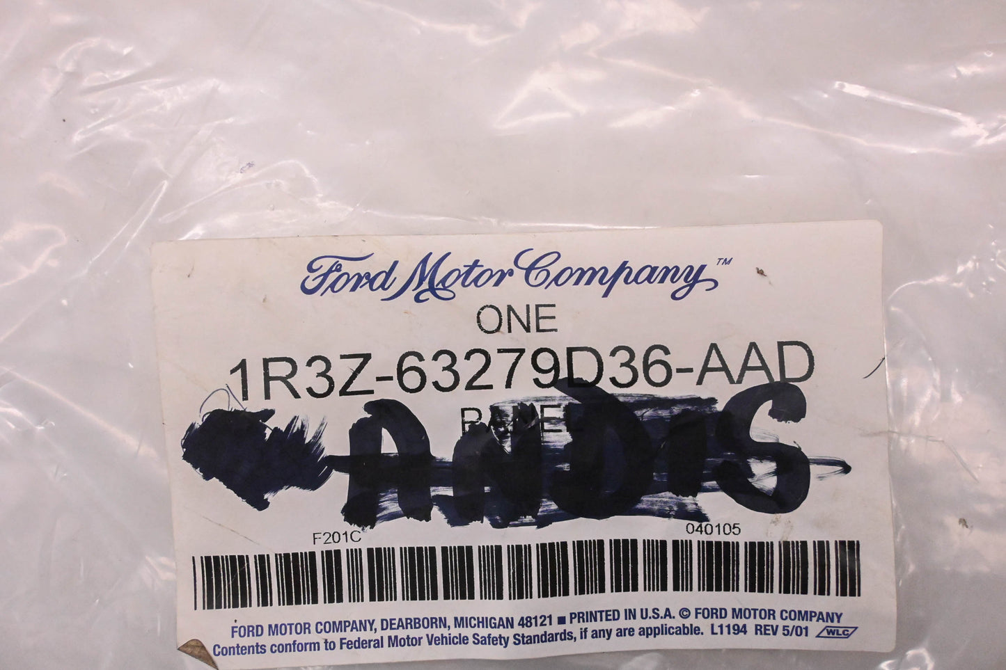 New OEM Ford 1R3Z-63279D36-AAD Dark Blue Panel NOS