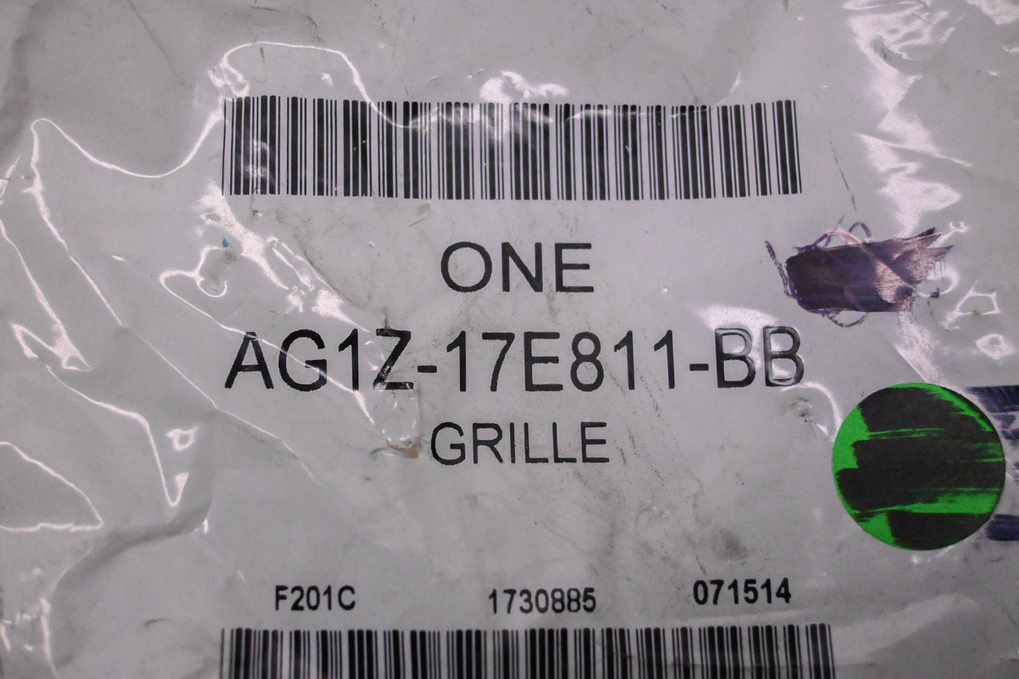 New OEM Ford AG1Z-17E811-BB Grille Insert NOS