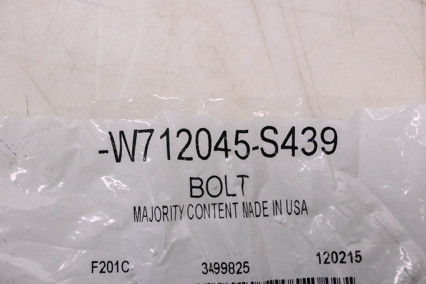 New OEM Ford W712045-S439 Stabilizer Bar Bracket Bolt NOS