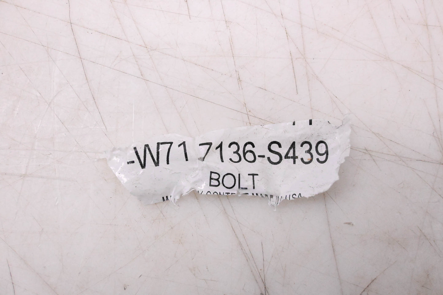 New OEM Ford W717136-S439 Stabilizer Bar Retainer Bolt NOS