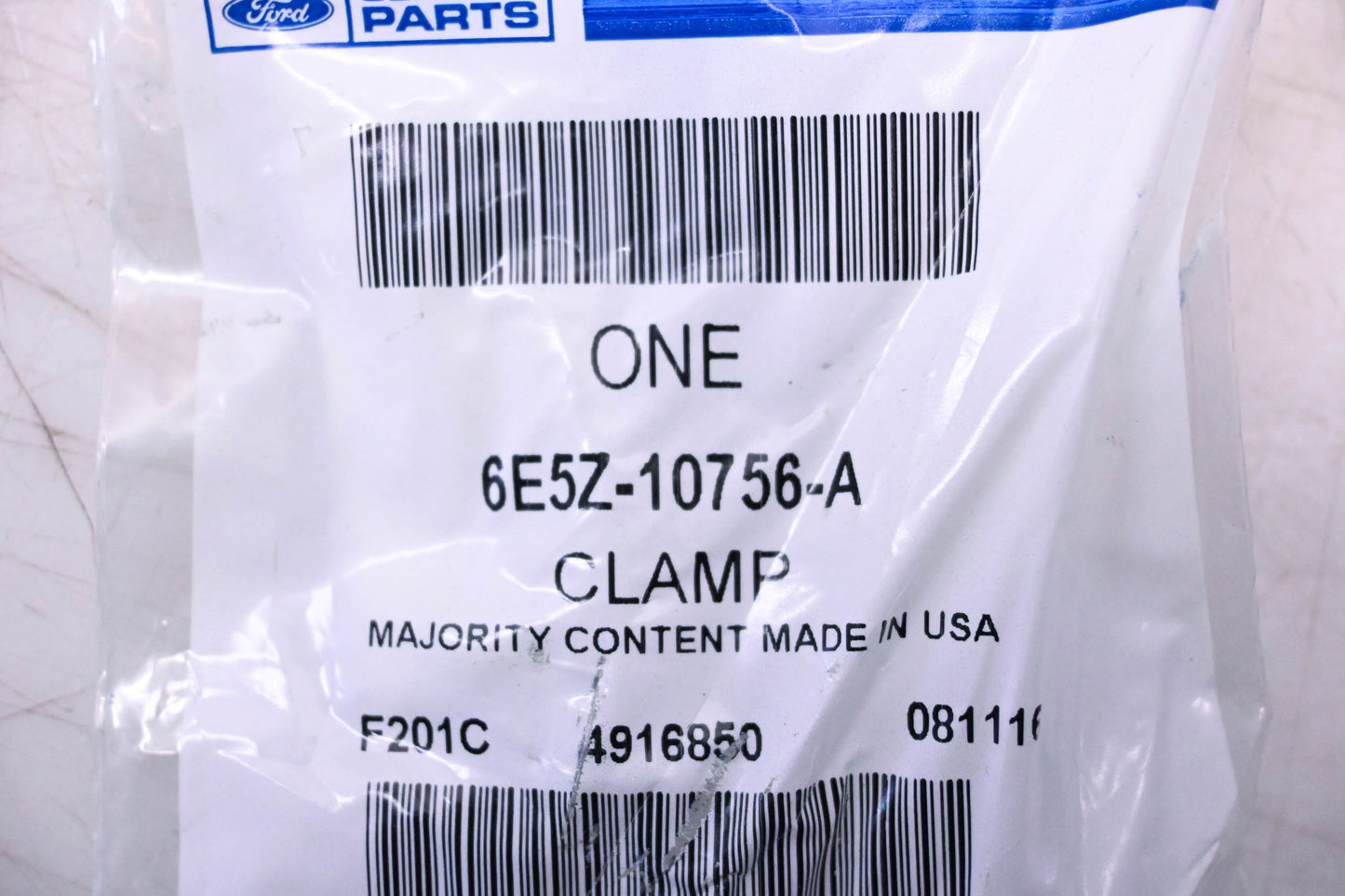 New OEM Ford 6E5Z-10756-A Battery Hold-Down Bolt/ Clamp NOS