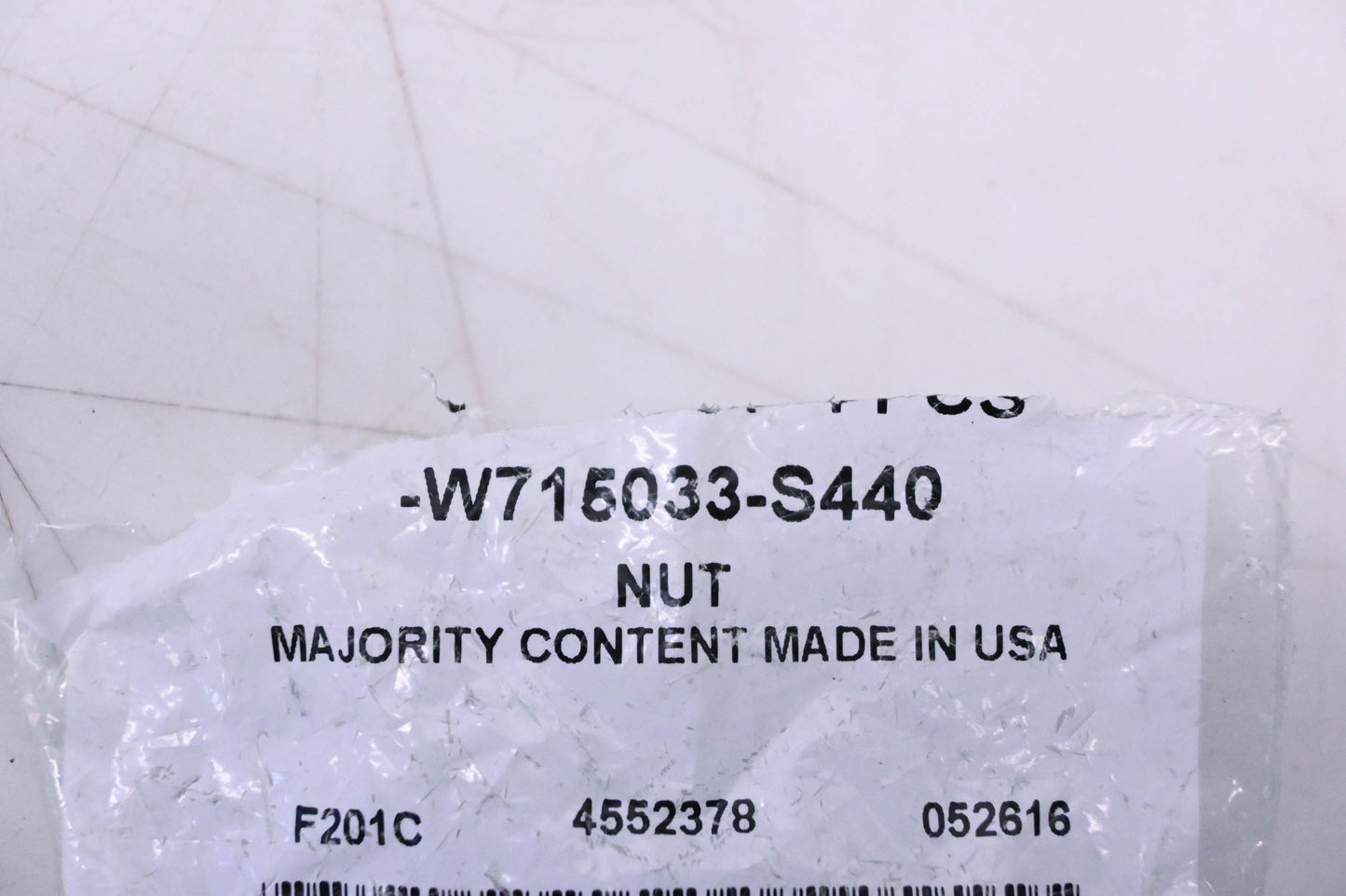 New OEM Ford W715033-S440 Suspension Crossmember Nut NOS