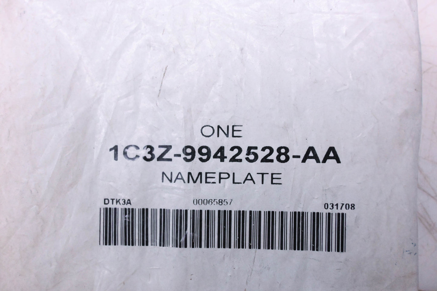 New OEM Ford 1C3Z-9942528-AA F250 Super Duty Nameplate NOS