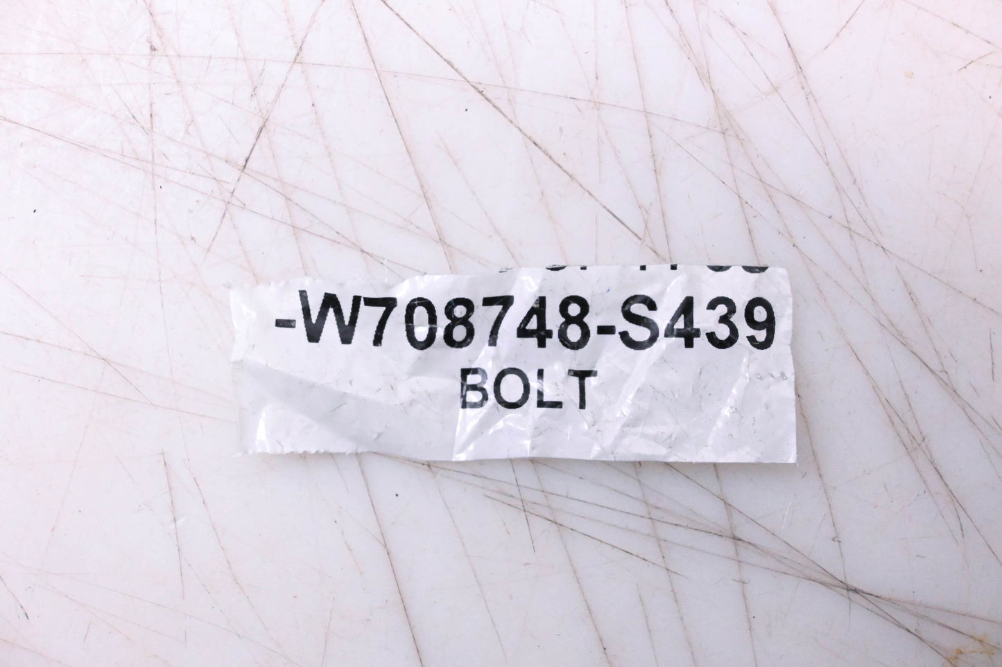New OEM Ford W708748-S439 Front Bracket Mount Bolt NOS