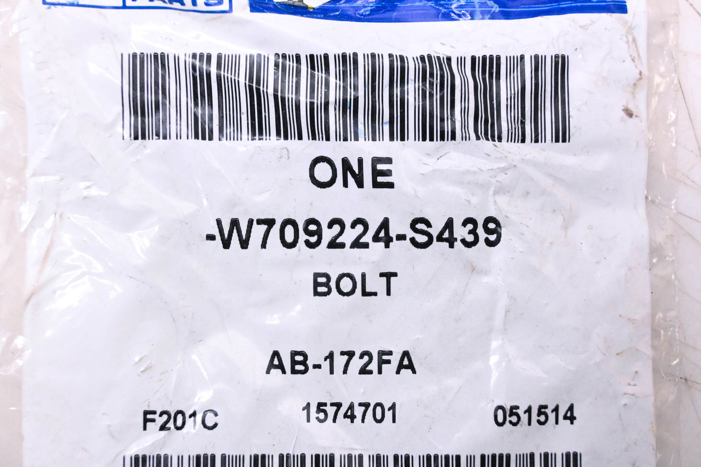 New OEM Ford W709224-S439 Body Mount Bolt NOS