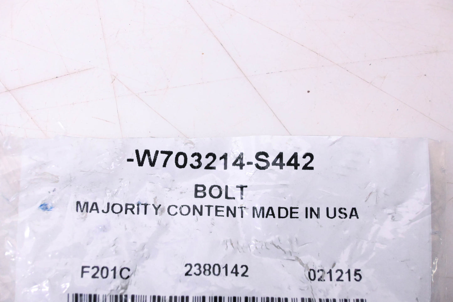 New OEM Ford W703214-S442 Lower Strut Bolt NOS