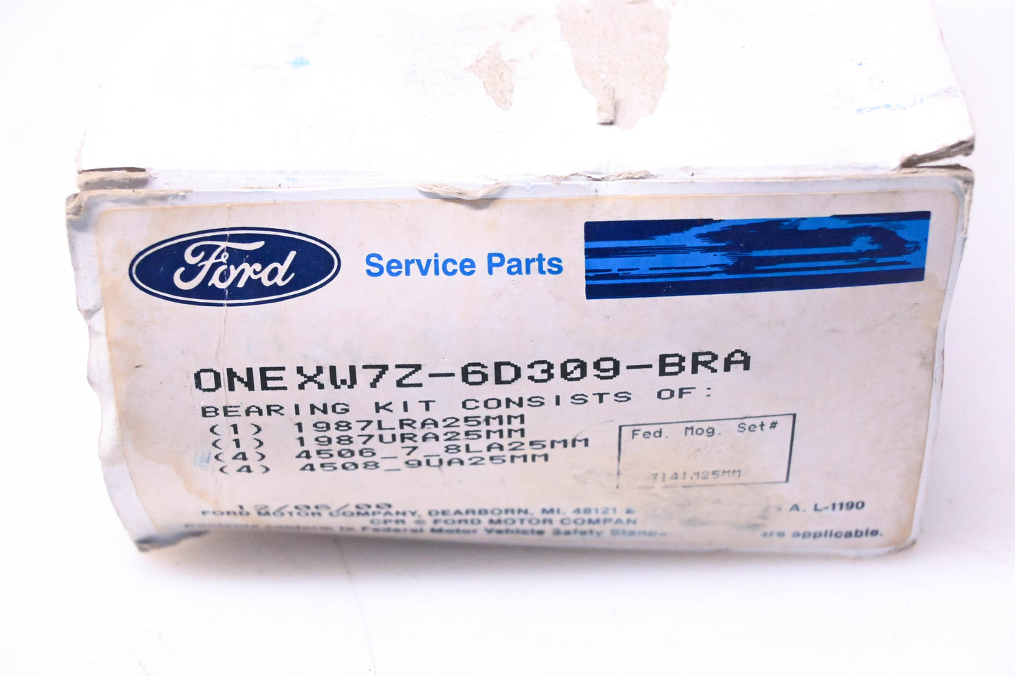 New OEM Ford XW7Z-6D309-BRA Main Engine Crankshaft Bearing Kit NOS
