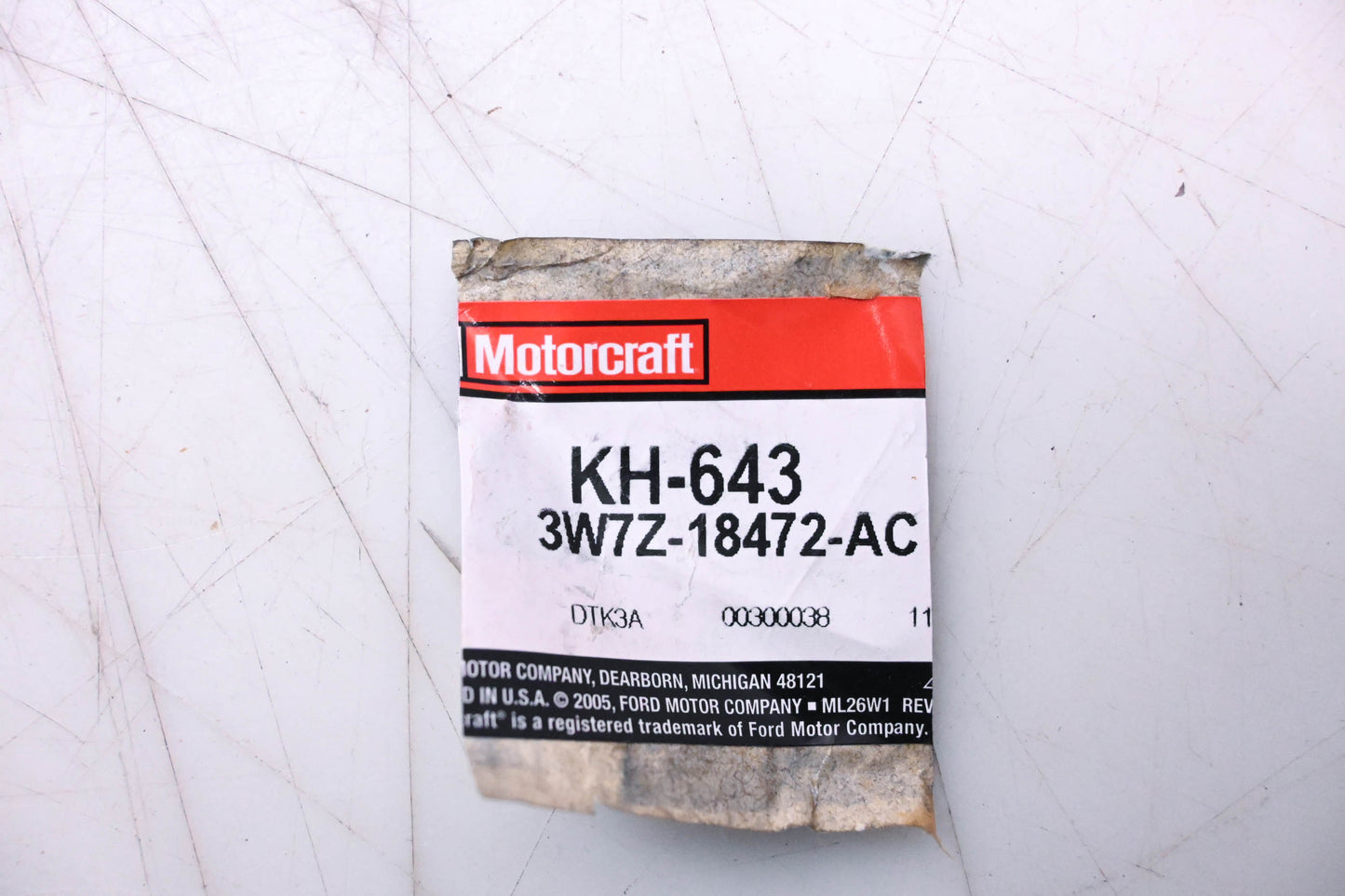 New OEM Motorcraft KH-643, 3W7Z-18472-AC HVAC Heater Hose Assembly NOS