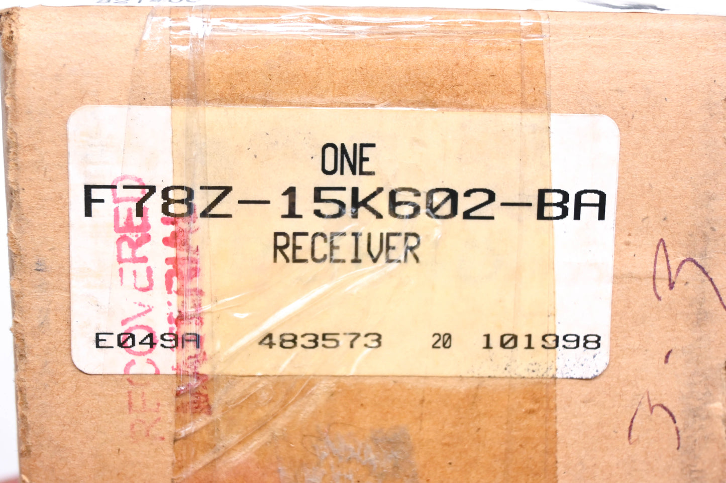 New OEM Ford F78Z-15K602-BA Remote Keyless Entry Receiver NOS