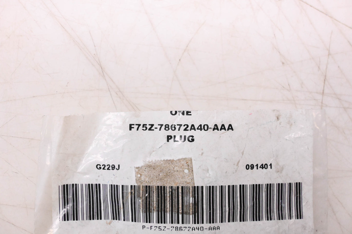 New OEM Ford F75Z-78672A40-AAA Plug NOS