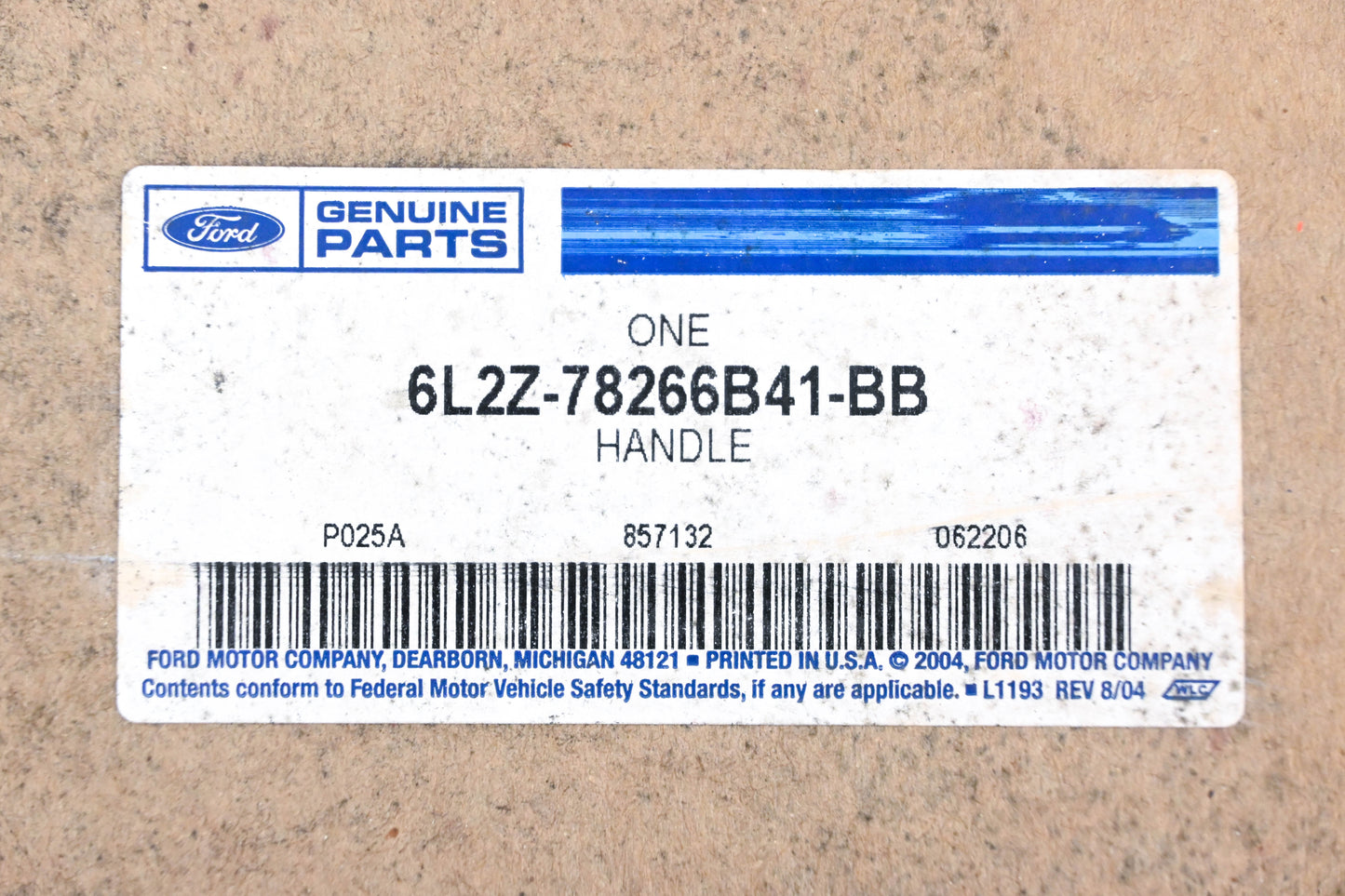 New OEM Ford 6L2Z-78266B41-BB Camel Interior Door Handle Assembly NOS