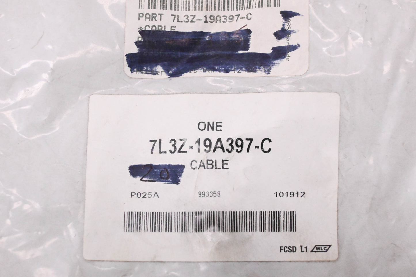 New OEM Ford 7L3Z-19A397-C Cable Assembly NOS
