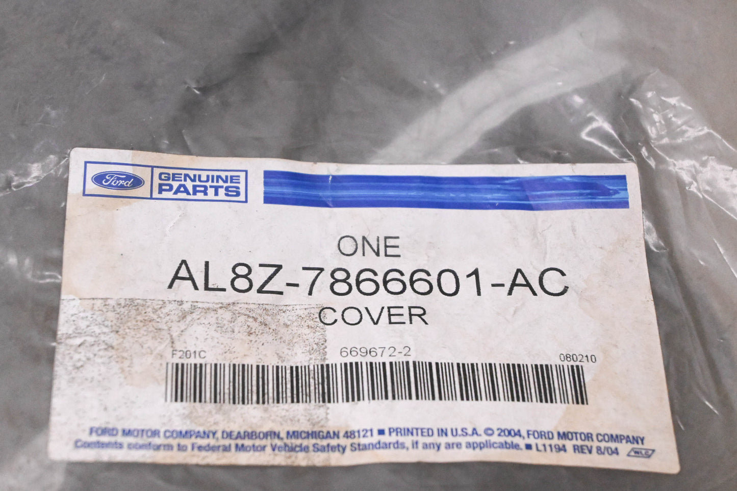 New OEM Ford AL8Z-7866601-AC Rear Seat Back Cover Assembly NOS