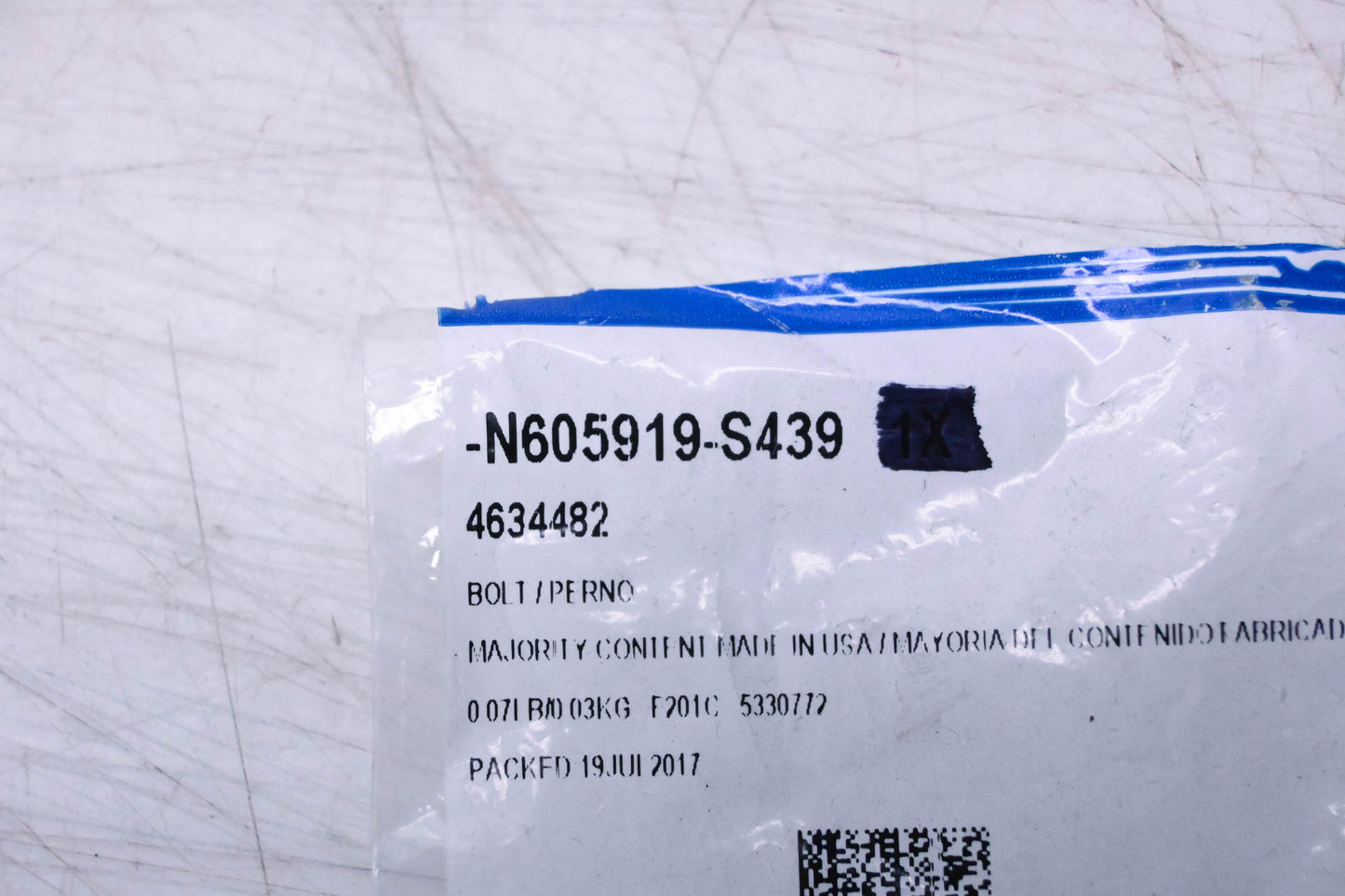 New OEM Ford N605919-S439 Bolt NOS