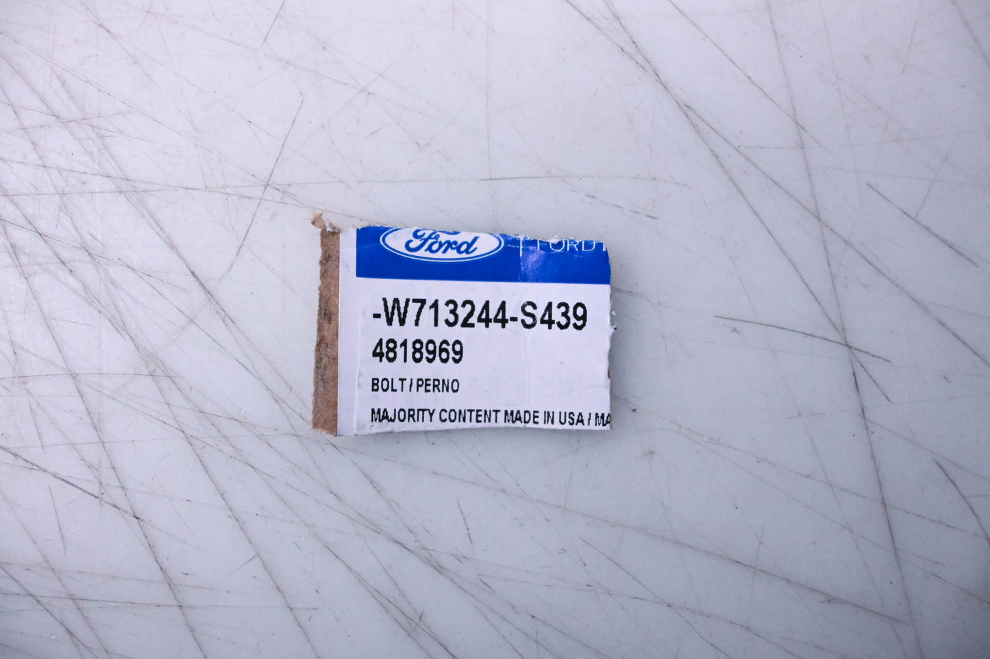New OEM Ford W713244-S439, 4818969 Motor Mount Bolt NOS