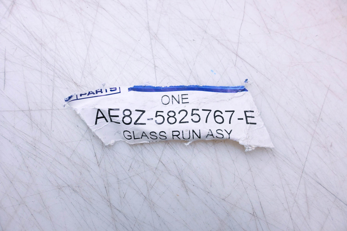 New OEM Ford AE8Z-5825767-E Door Glass Channel Assembly NOS