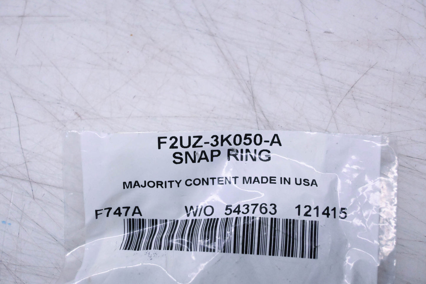 New OEM Ford F2UZ-3K050-A Snap Ring NOS
