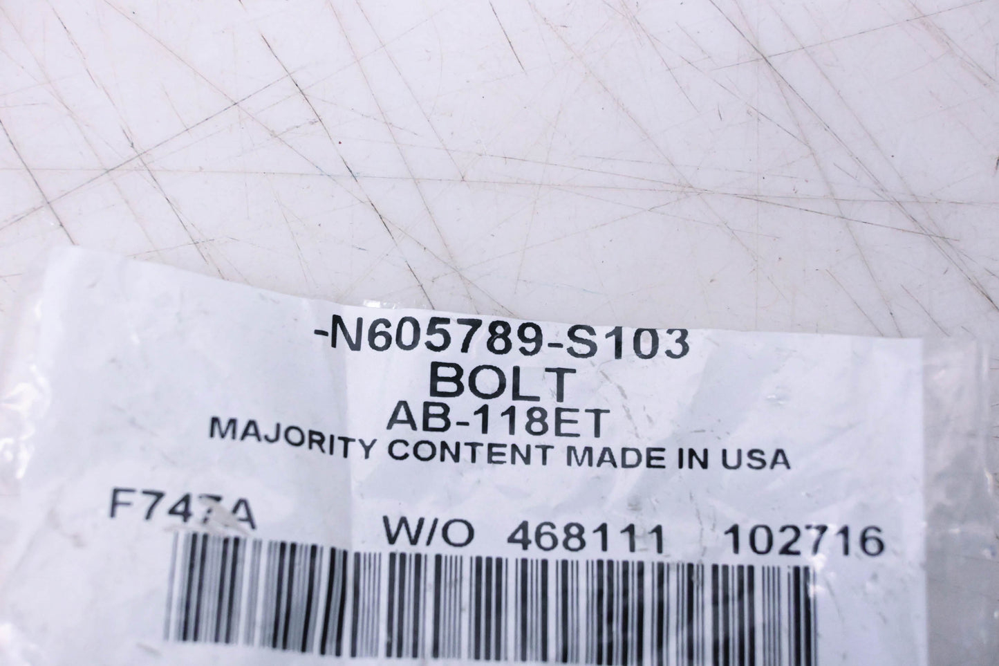 New OEM Ford N605789-S103 Bolt NOS