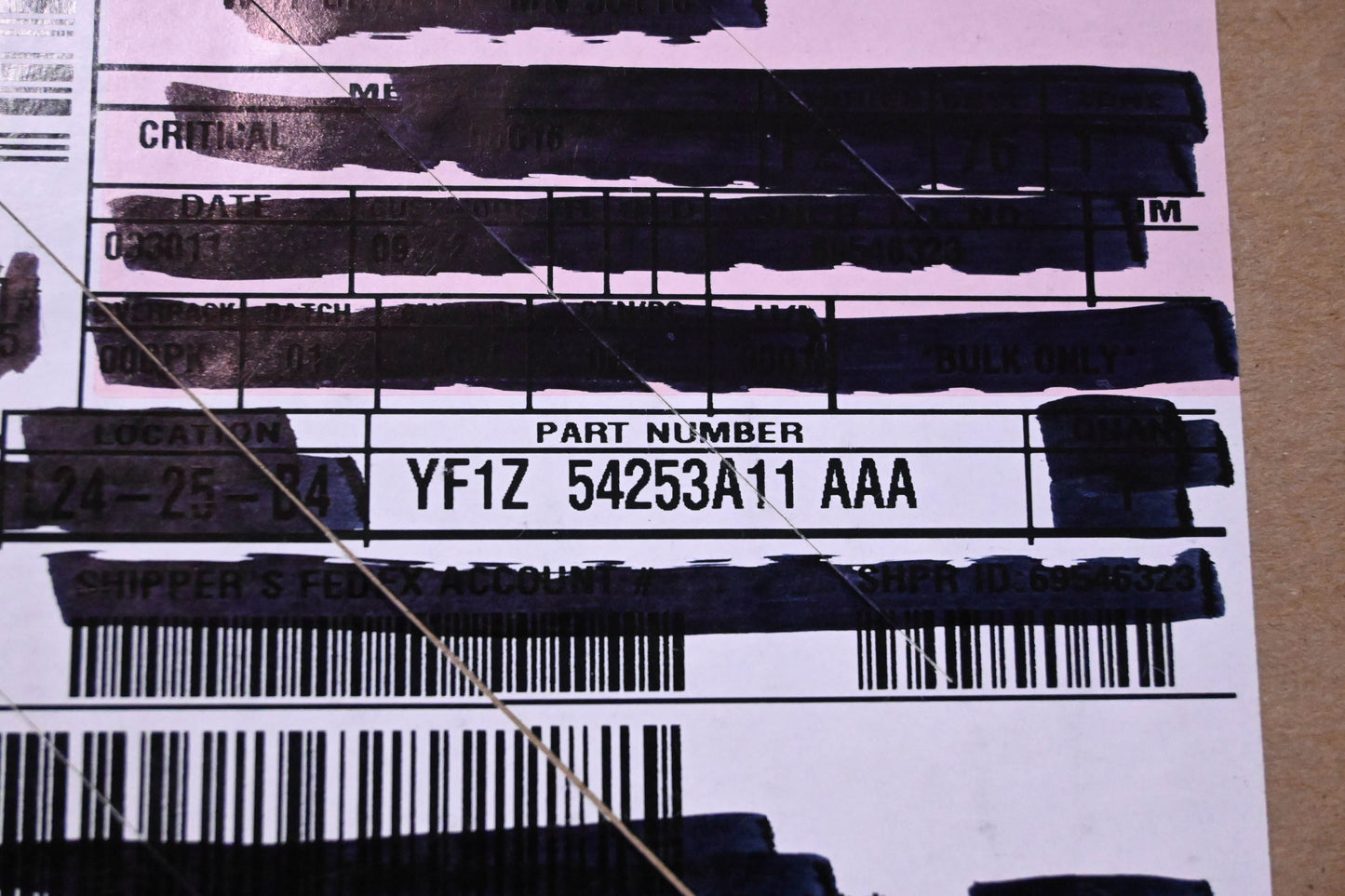New OEM Ford YF1Z-54253A11-AAA Door Opening Weatherstrip Assembly NOS
