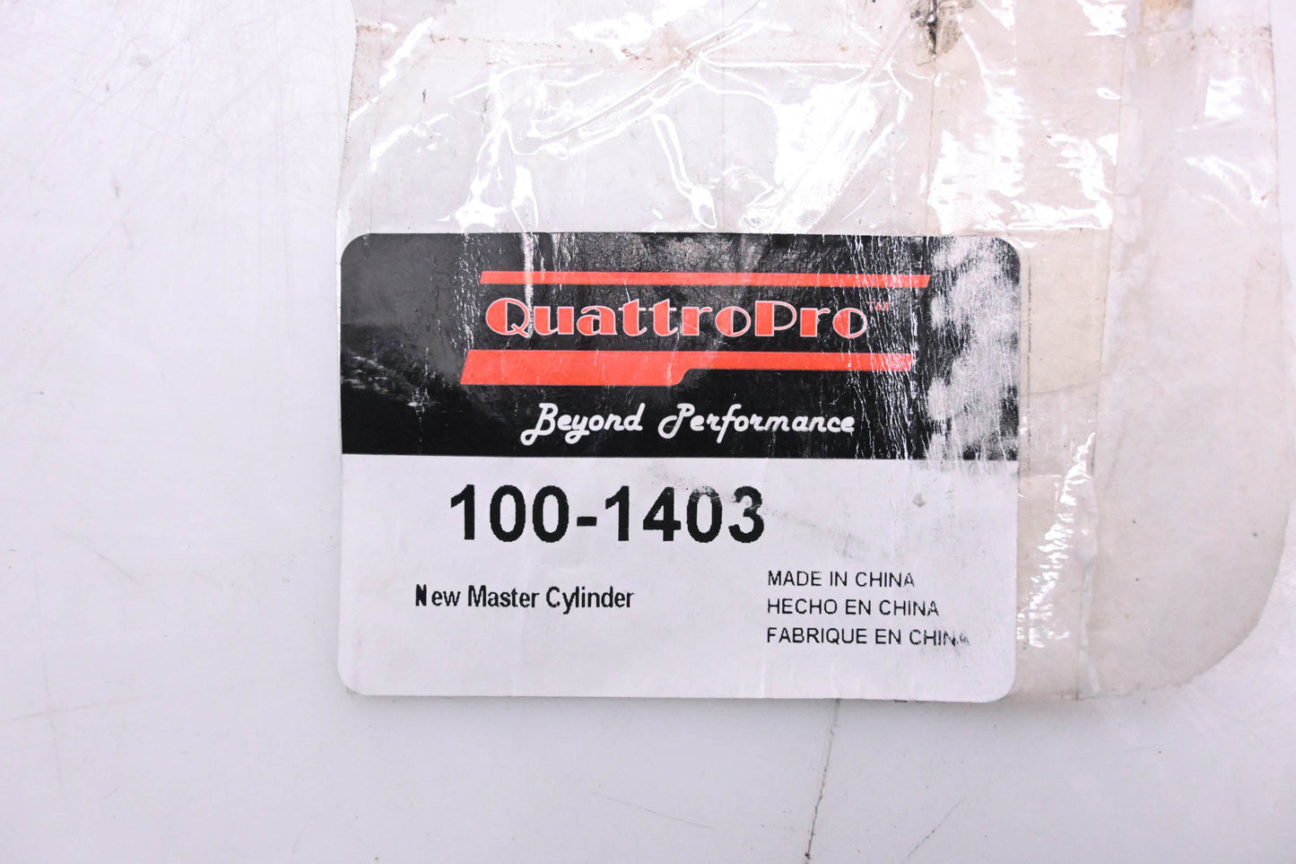 QuattroPro 100-1403 Brake Master Cylinder Assembly NOS