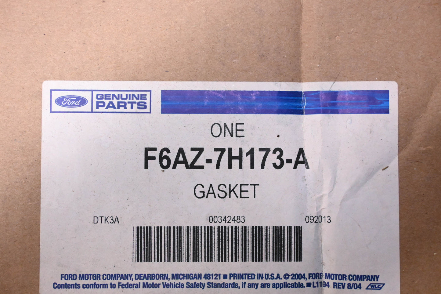 New OEM Ford F6AZ-7H173-A Valve Body Gasket NOS