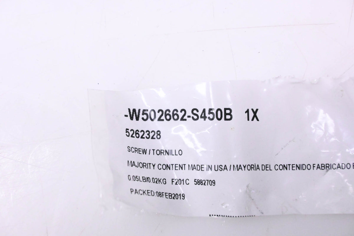 New OEM Ford W502662-S450B, 5262328 Screw NOS