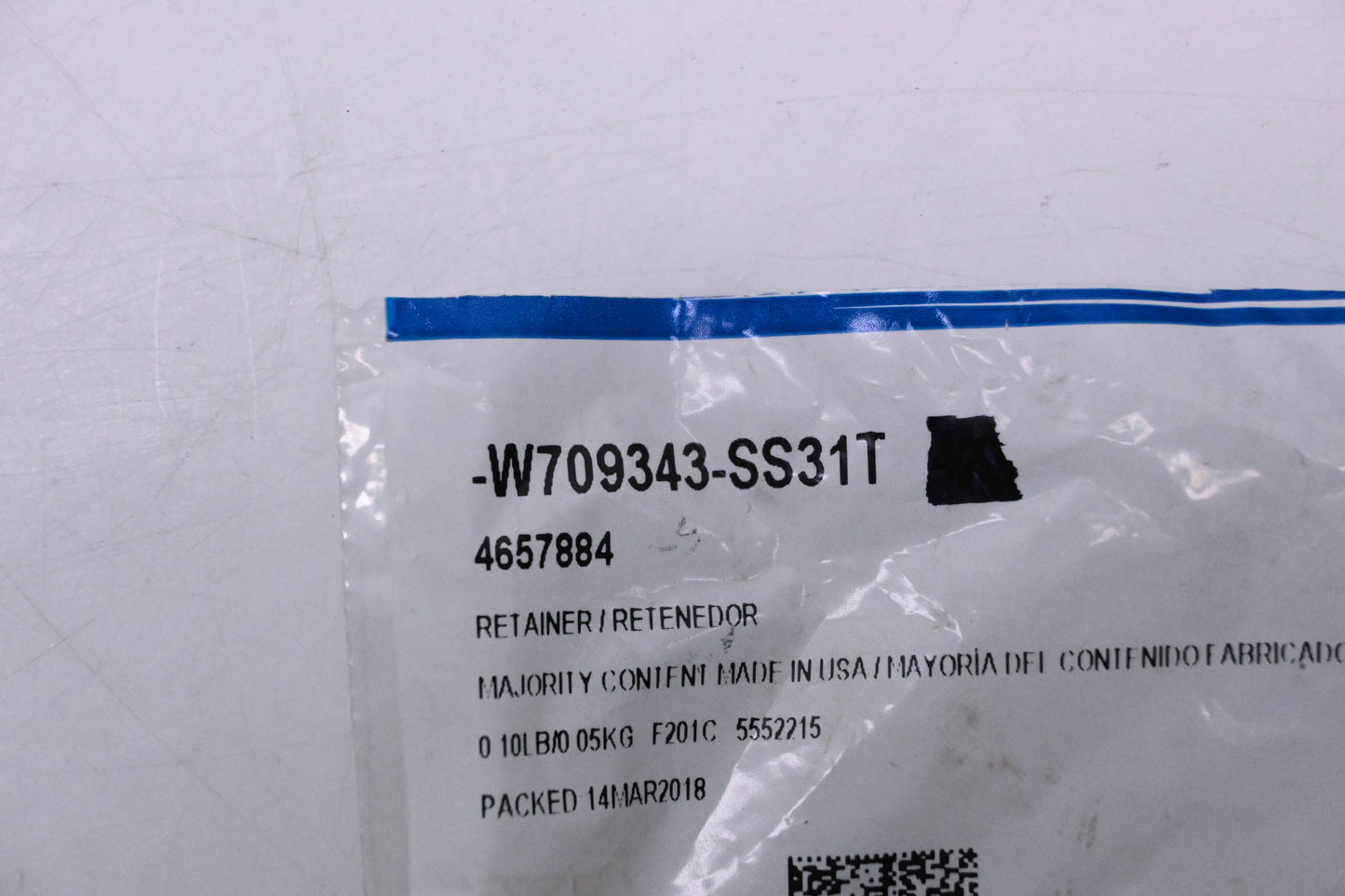 New OEM Ford W709343-SS31T, 4657884 Lower Cover Retainer NOS