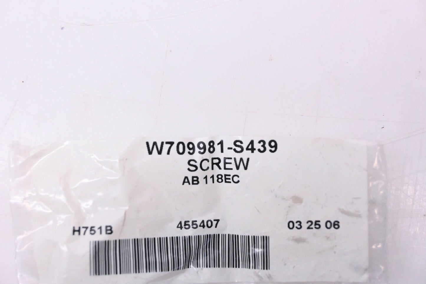 New OEM Ford W709981-S439 Bracket Bolt NOS