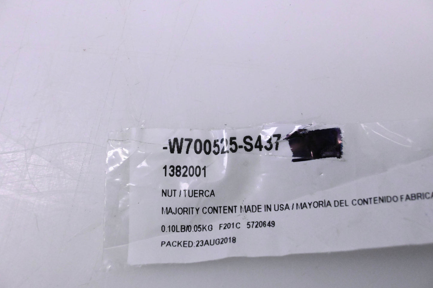 New OEM Ford W700525-S437, 1382001 Special Nut NOS
