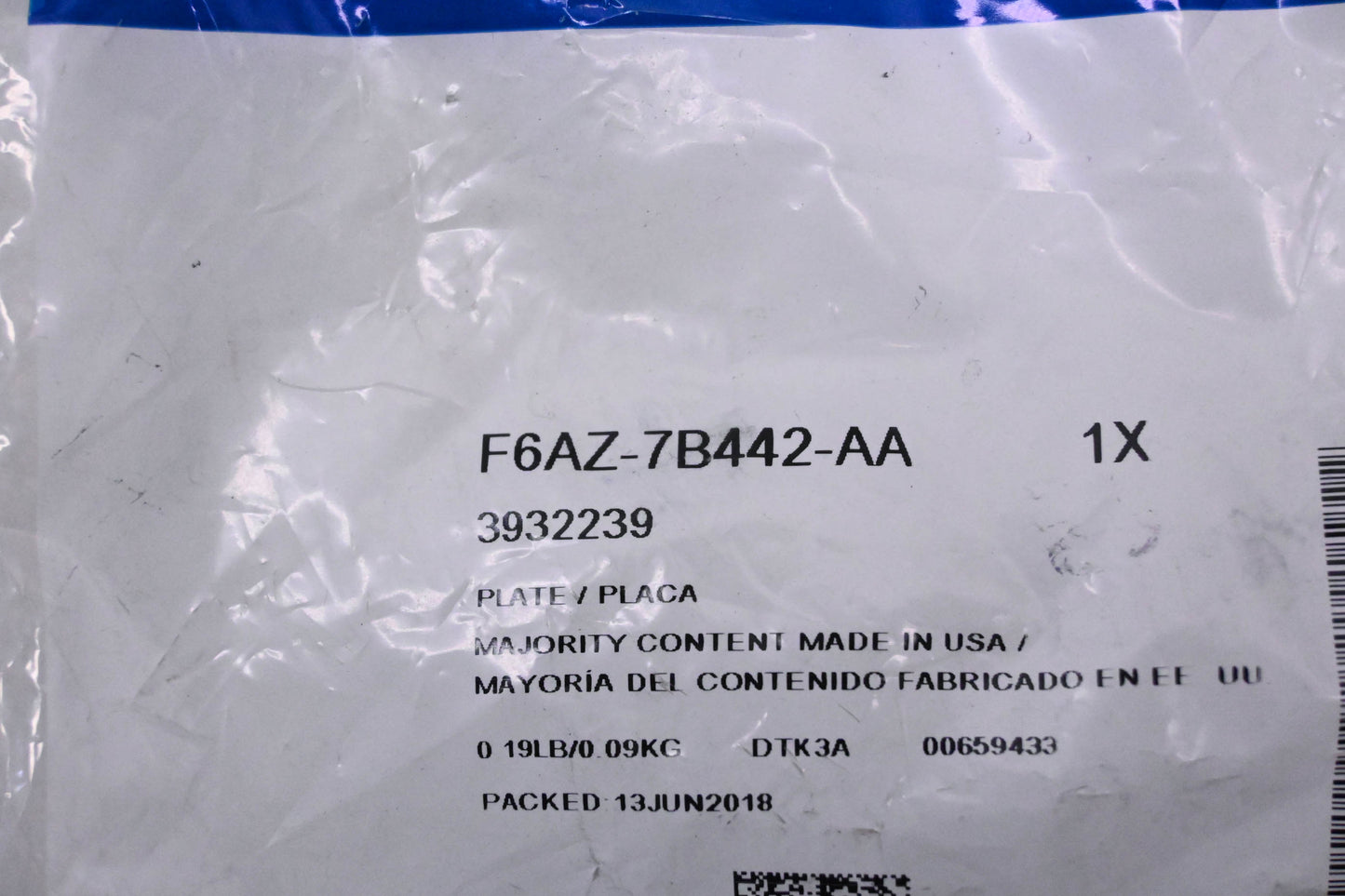 New OEM Ford F6AZ-7B442-AA, 3932239 Transmission Clutch Plate NOS