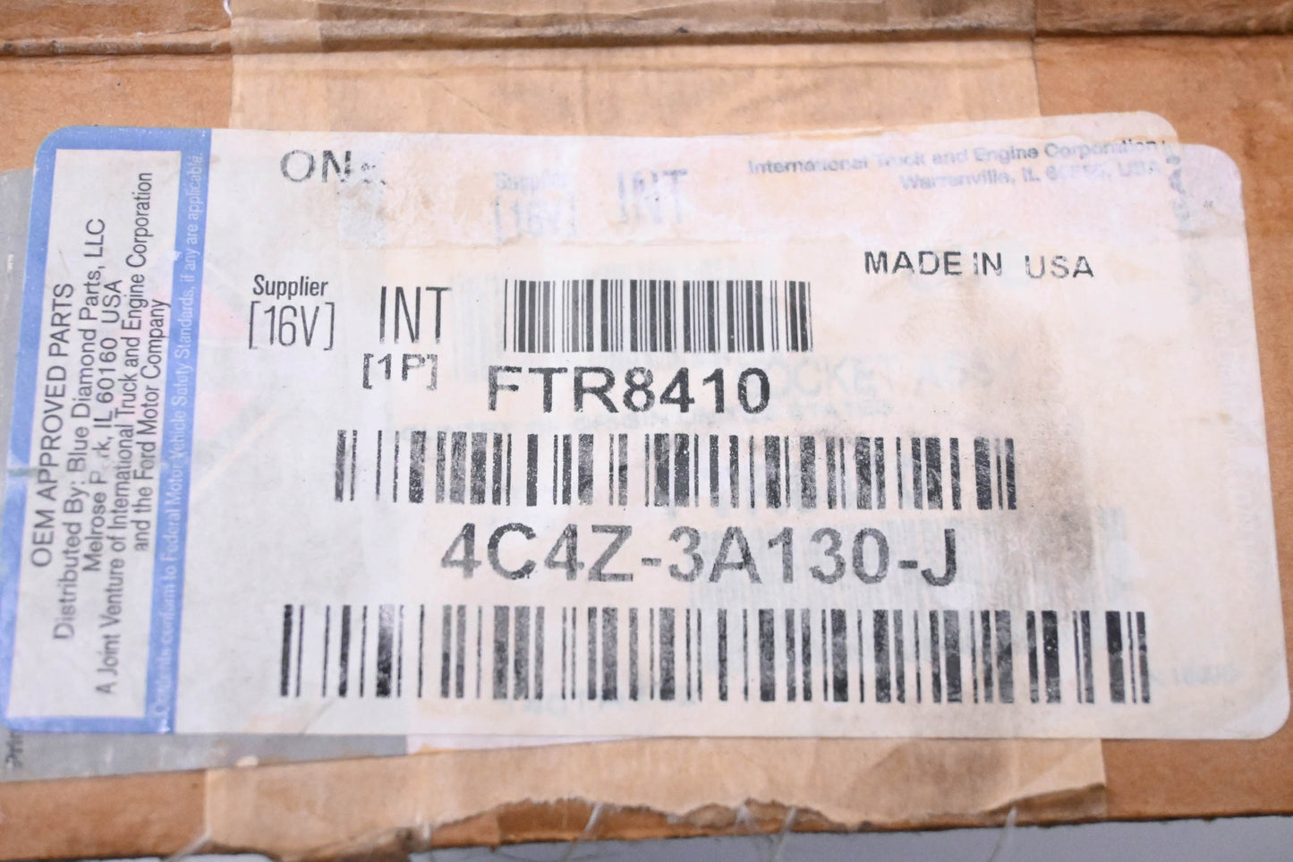 New OEM Ford FTR8410, 4C4Z-3A130-J Tie Rod End Assembly NOS