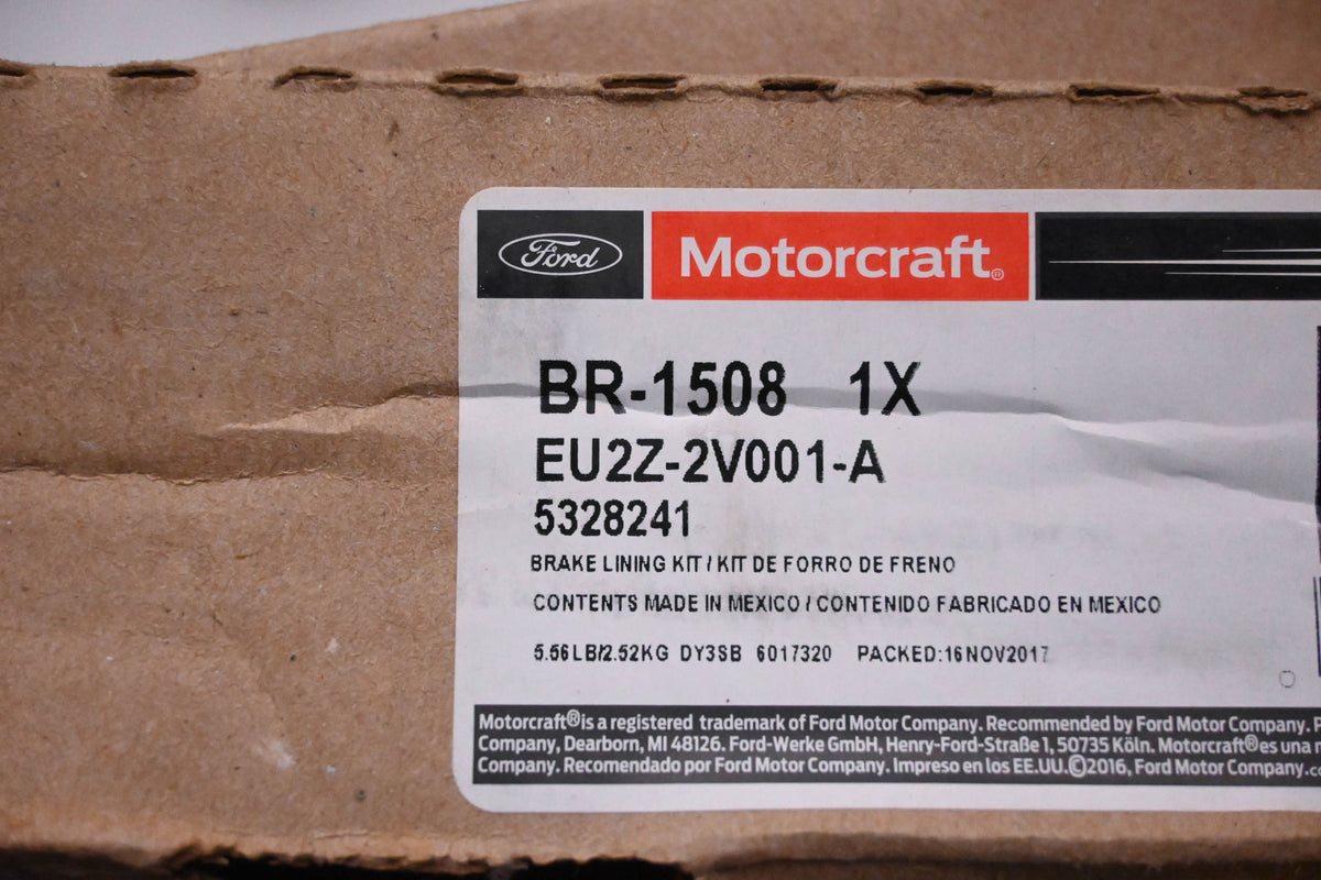 New OEM Motorcraft BR-1508, EU2Z-2V001-A, 5328241 Front Disc Brake Pad Kit NOS