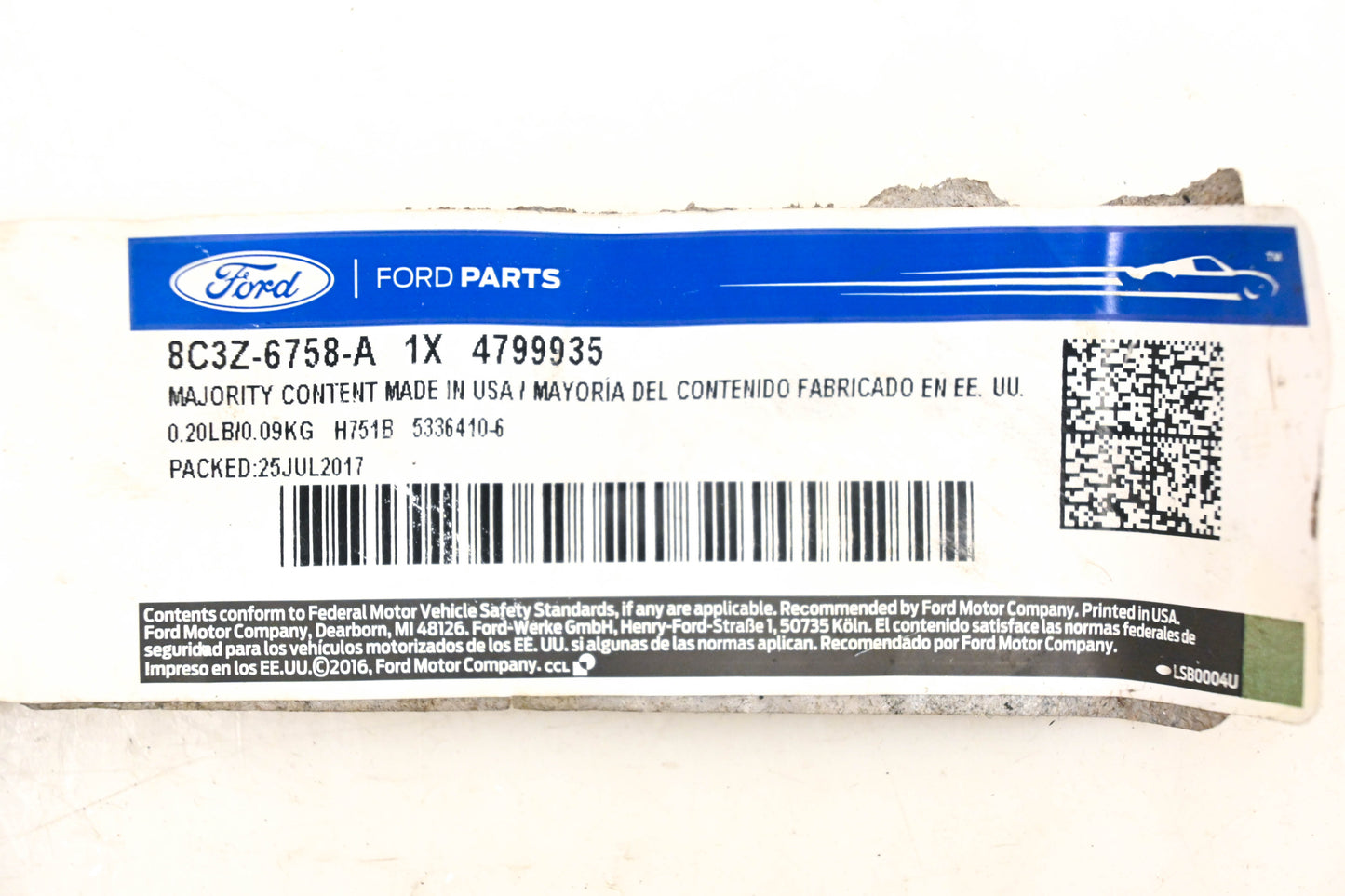 New OEM Ford 8C3Z-6758-A, 479935 Crankcase Vent Tube NOS