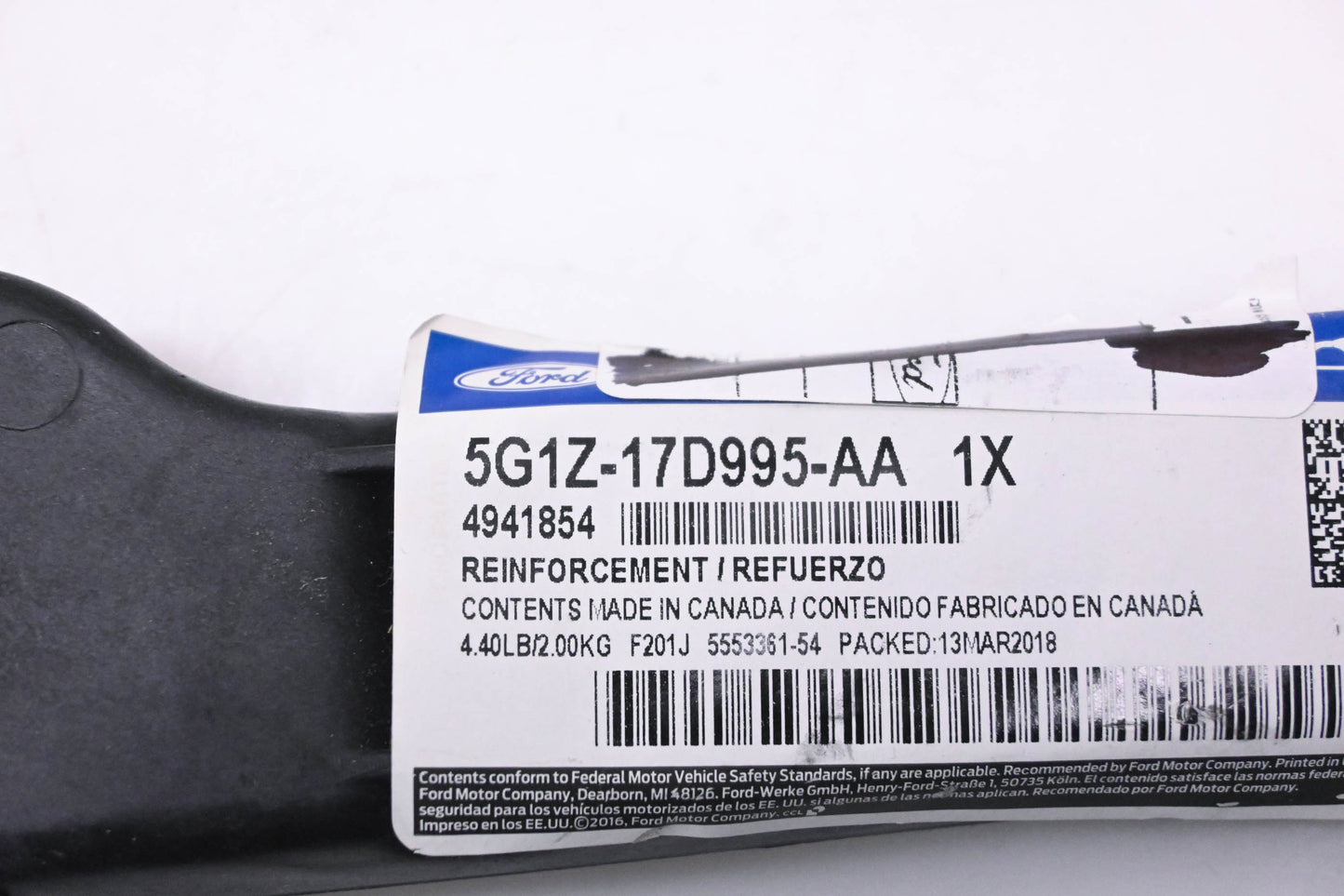 New OEM Ford 5G1Z-17D995-AA, 4941854 Reinforcement NOS