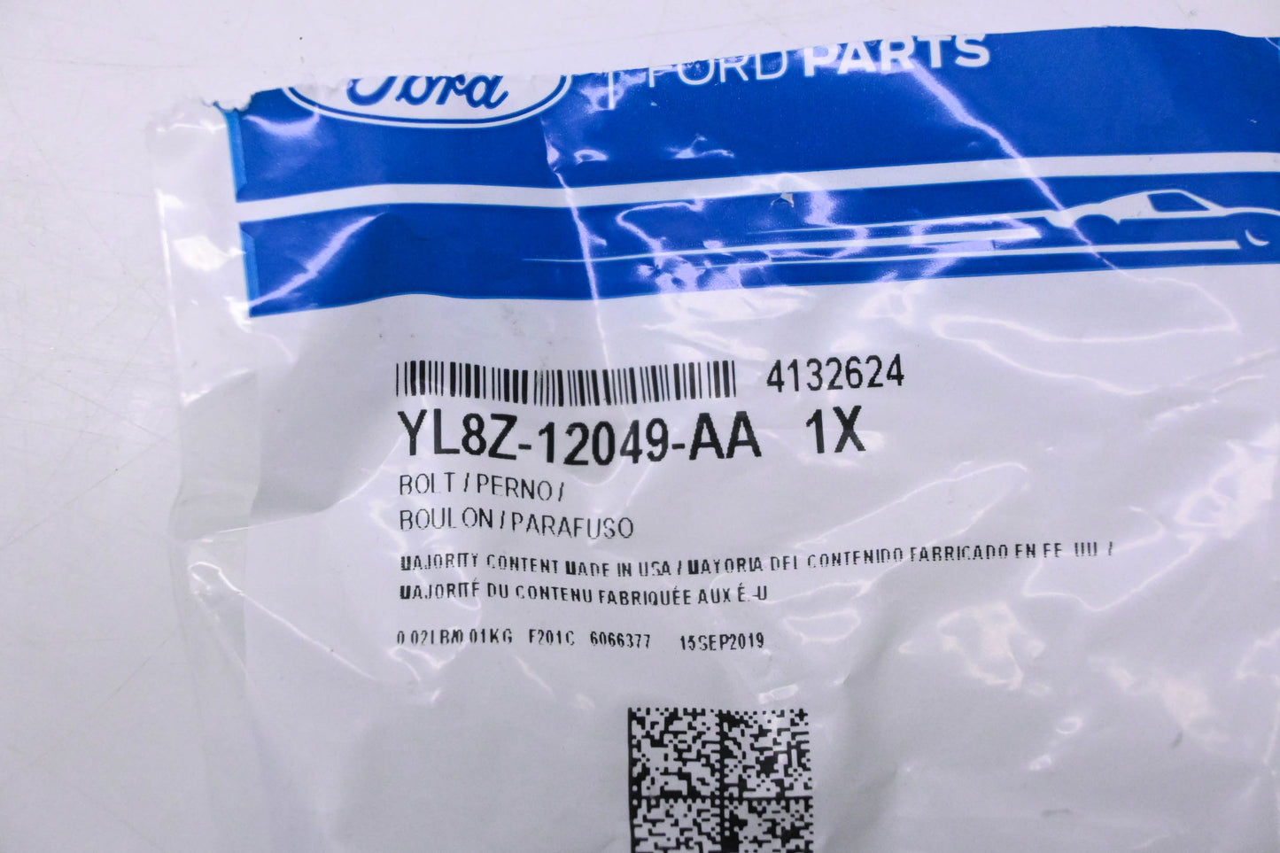 New OEM Ford YL8Z-12049-AA, 4132624 Bolt NOS