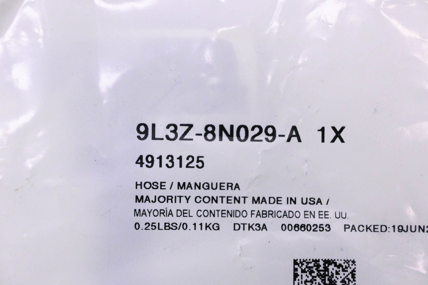 New OEM Ford 9L3Z-8N029-A, 4913125 Radiator Coolant Overflow Hose NOS