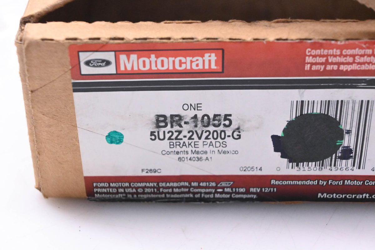New OEM Motorcraft BR-1055, 5U2Z-2V200-G Rear Brake Pad Kit NOS