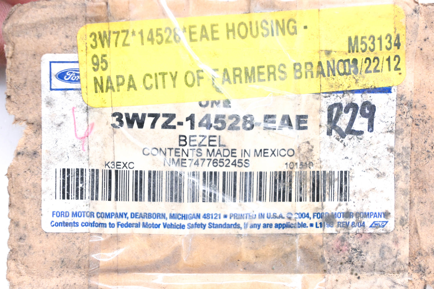 New OEM Ford 3W7Z-14528-EAE Door Switch Bezel NOS