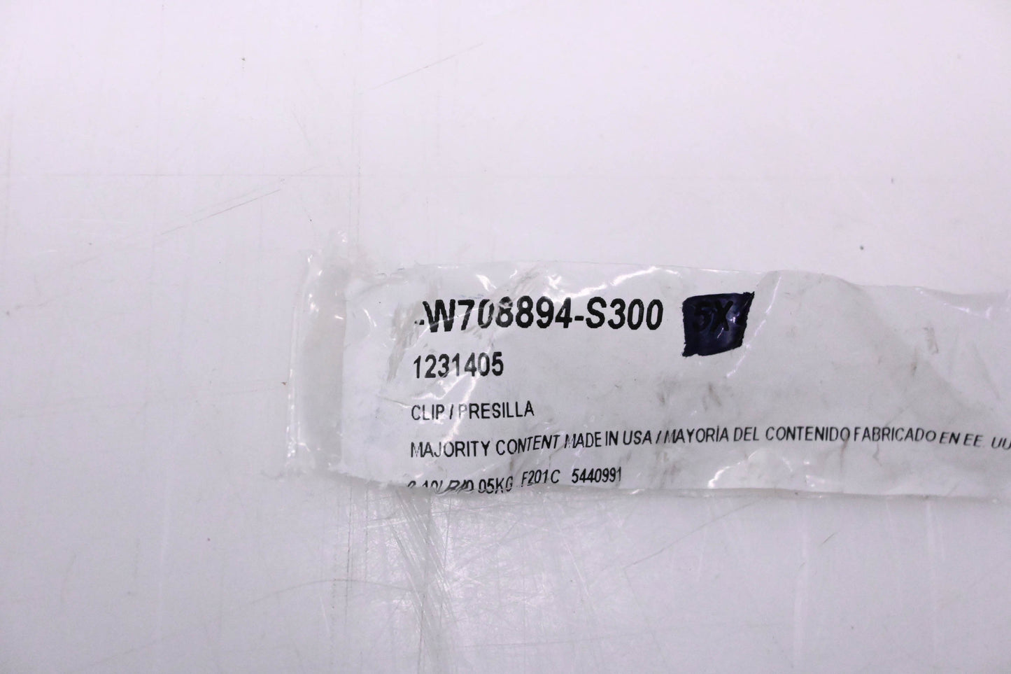 New OEM Ford W708894-S300, 1231405 Retainer Clip NOS