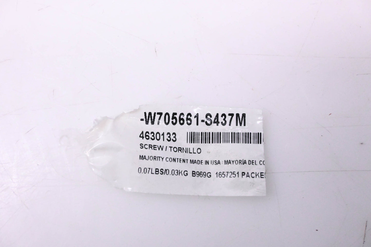 New OEM Ford W705661-S437M, 4630133 Screw NOS
