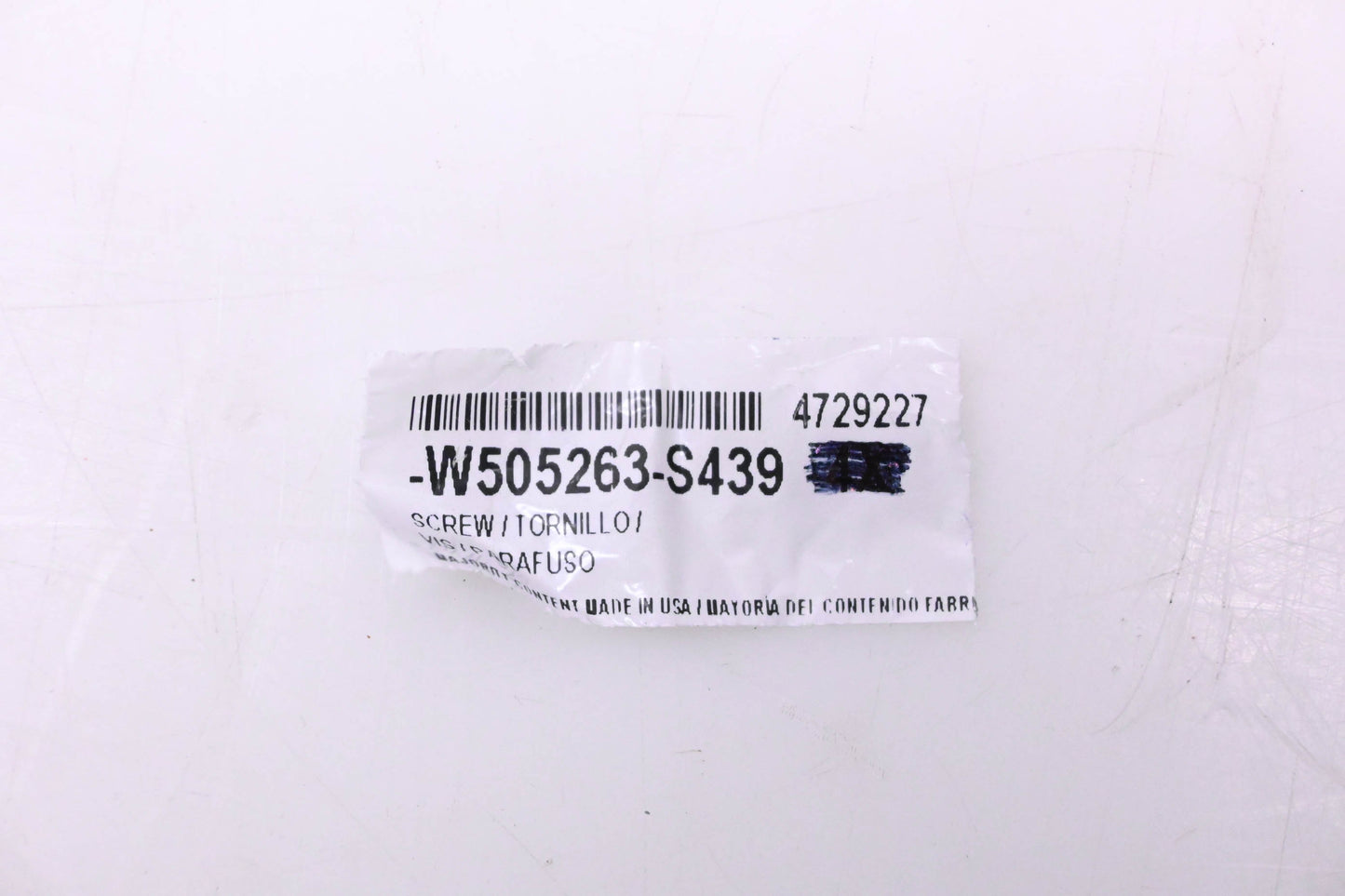 New OEM Ford W505263-S439, 4729227 Carrier Assembly Screw NOS