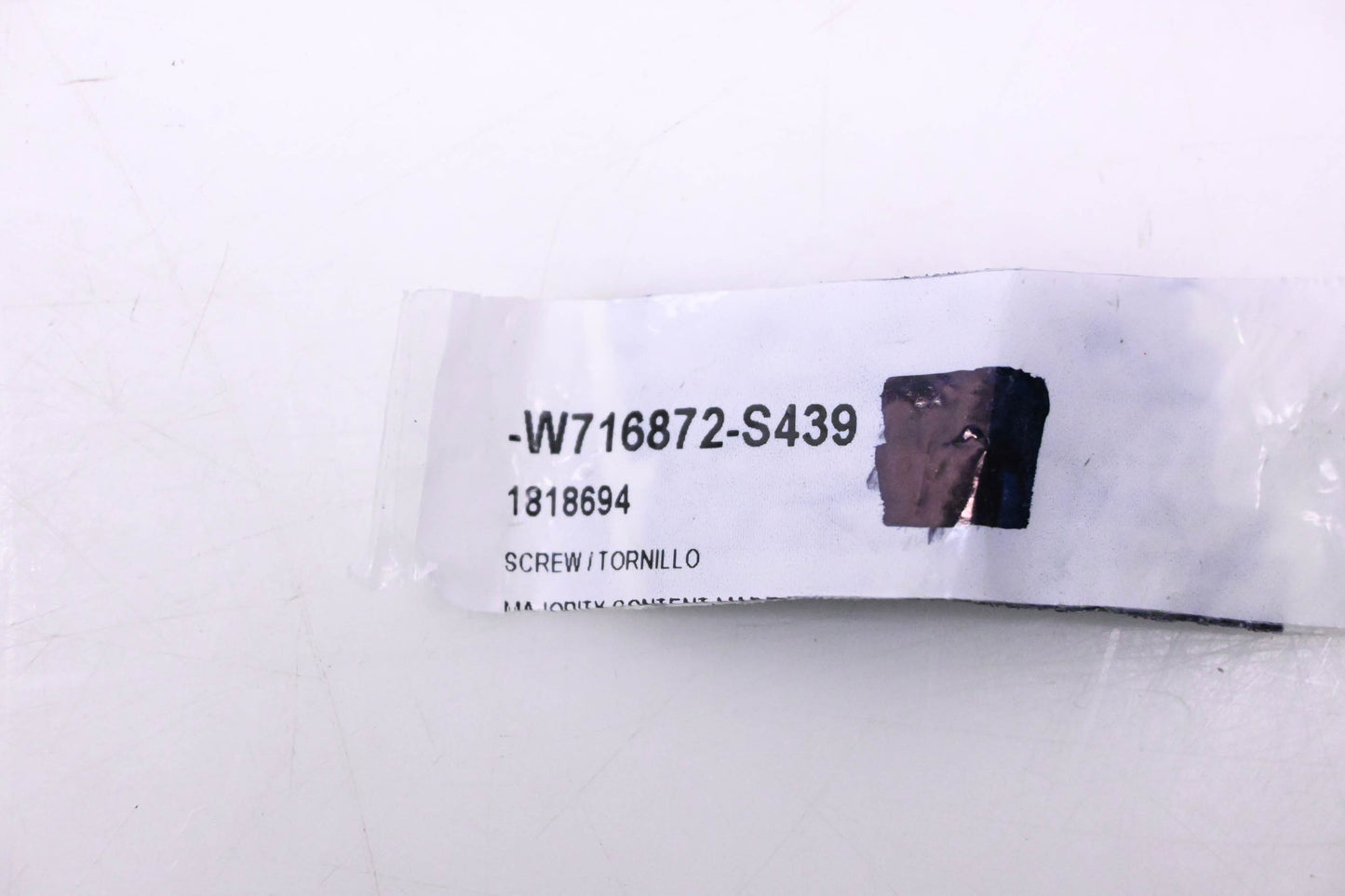 New OEM Ford W716872-S439, 1818694 Upper Grille Bolt NOS