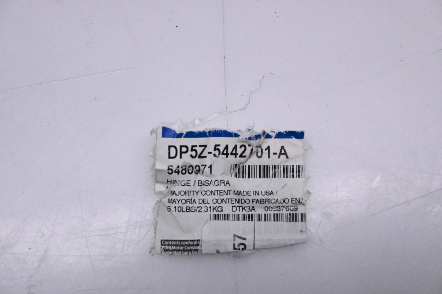 New OEM Ford DP5Z-5442701-A, 5480971 Left Side Rear Trunk Hinge Assembly NOS